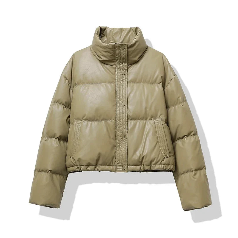Image of Ellen | Women's Cropped Puffer Jacket