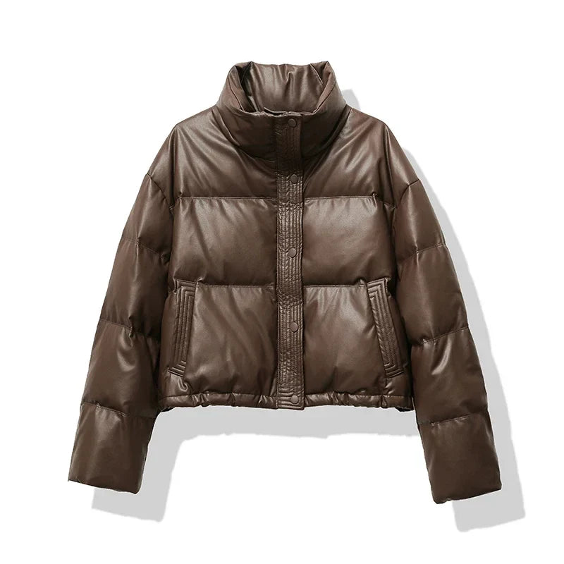 Image of Ellen | Women's Cropped Puffer Jacket