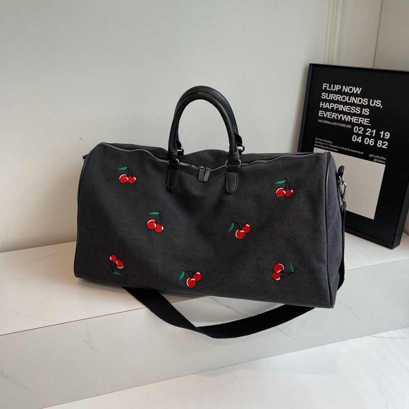 Embroidered Weekend Travel Duffel Bag