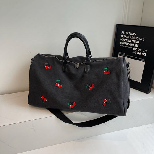 Embroidered Weekend Travel Duffel Bag