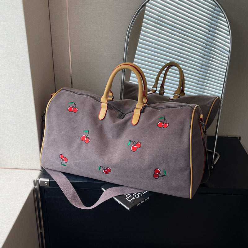 Embroidered Weekend Travel Duffel Bag