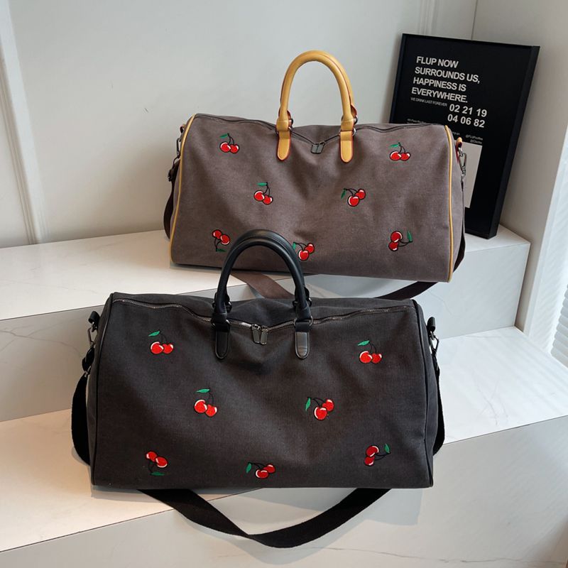 Embroidered Weekend Travel Duffel Bag