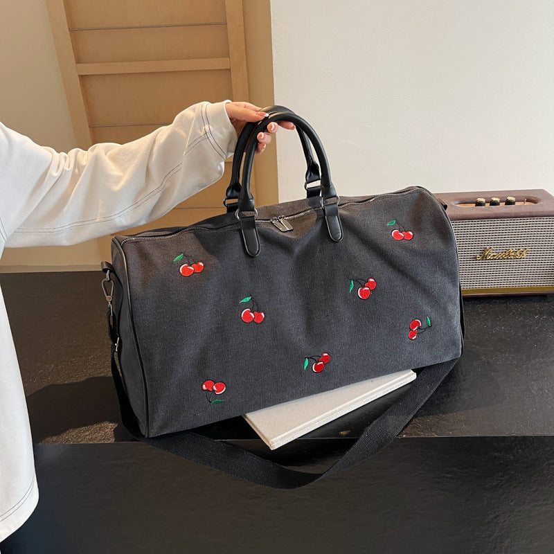 Embroidered Weekend Travel Duffel Bag
