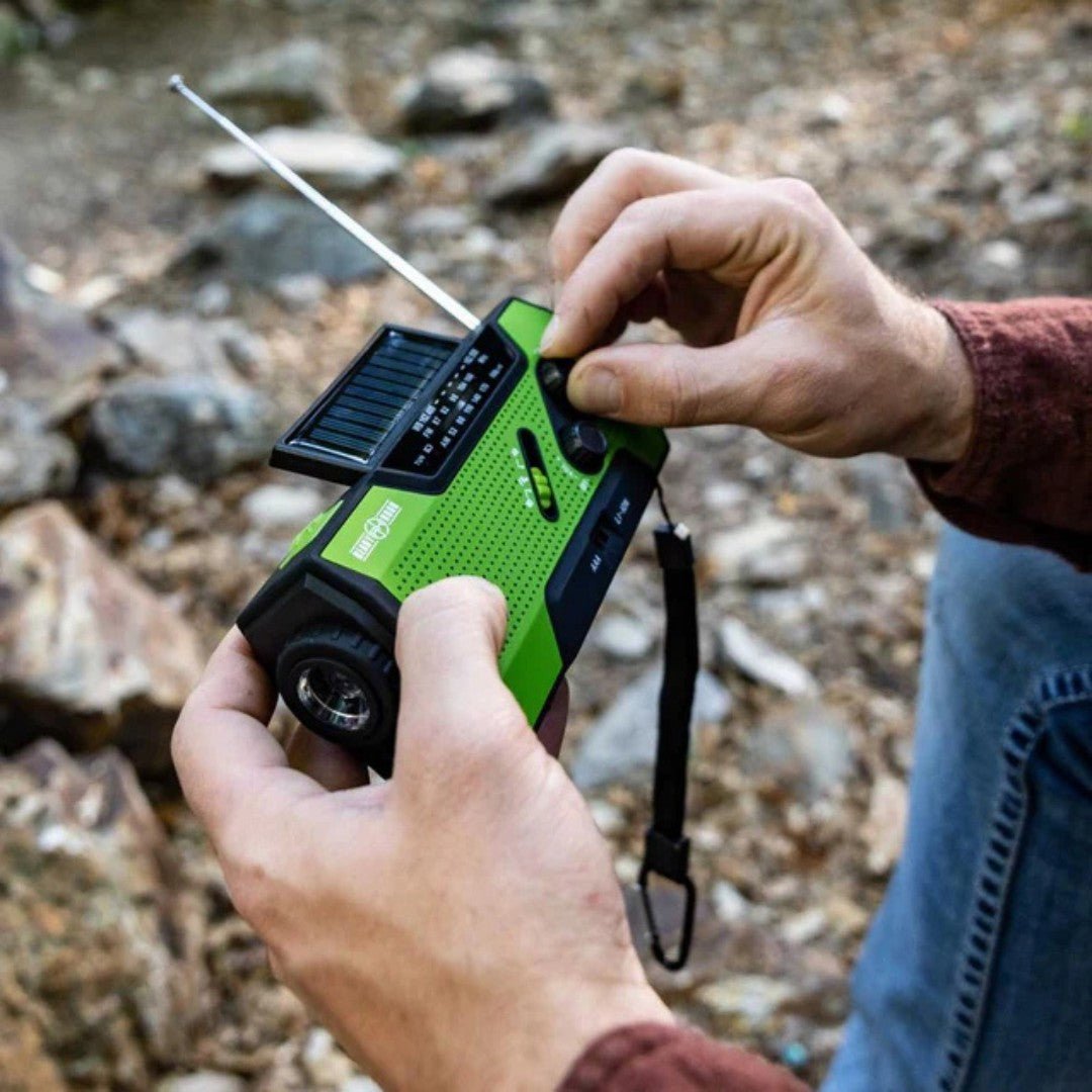 Emergency Solar Hand Crank Weather Radio with 4000mAh Power Bank