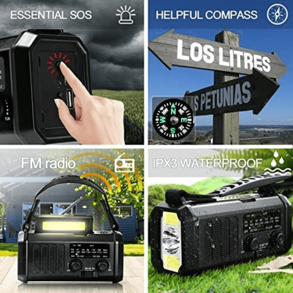 Emergency Weather Radio with 10000mAh Power Bank