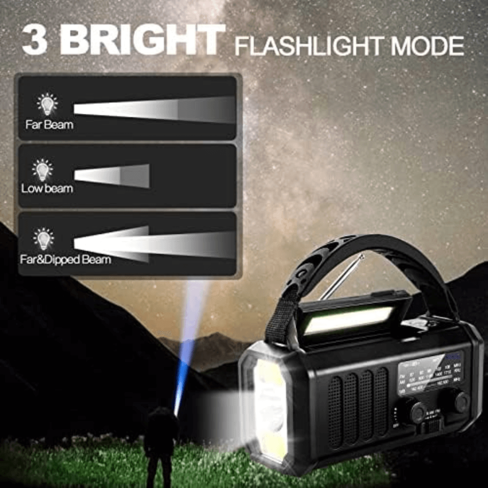 Emergency Weather Radio with 10000mAh Power Bank