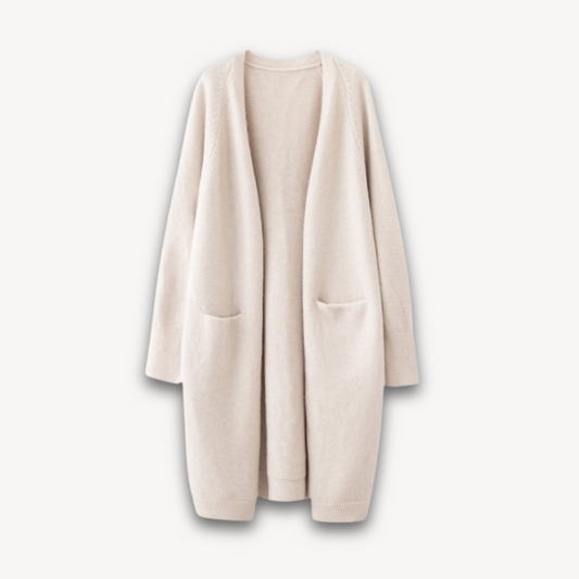 Image of Emily | Women's Long Open Front Cardigan