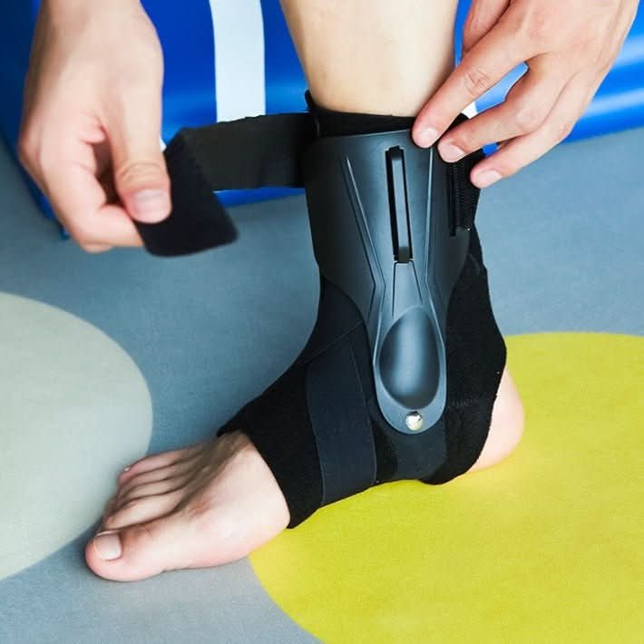 Ergonomic Ankle Stabilizer with Grip Technology – Ankle Brace with Double Stabilizing Plates