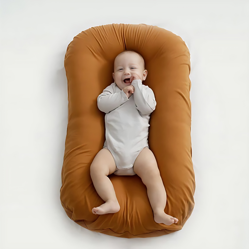 Ergonomic Breathable Baby Pillow - Pink, Green, Brown