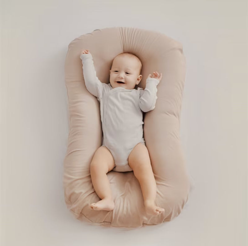 Ergonomic Breathable Baby Pillow - Pink, Green, Brown