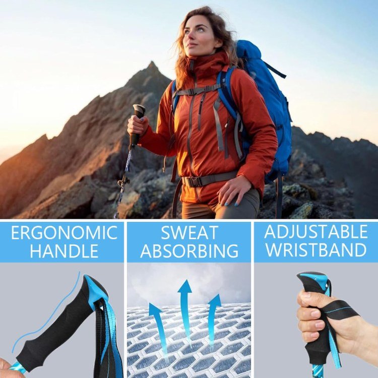 Ergonomic Outdoor Trekking Poles