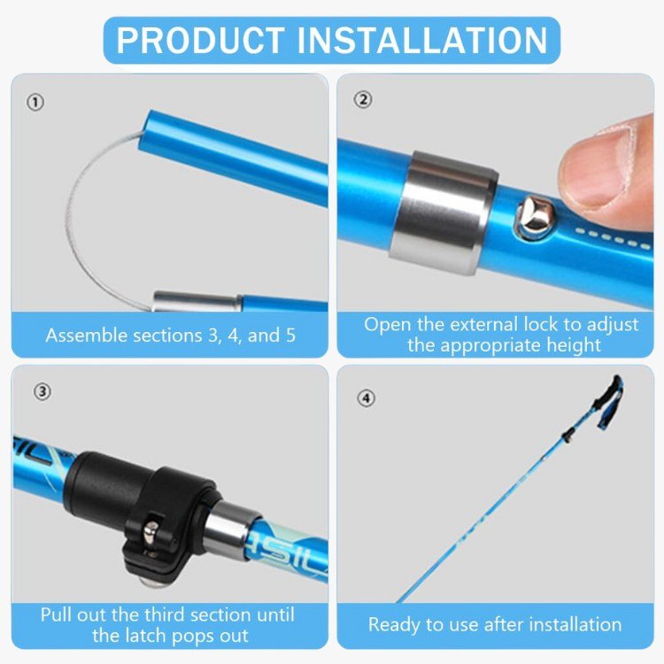 Ergonomic Outdoor Trekking Poles