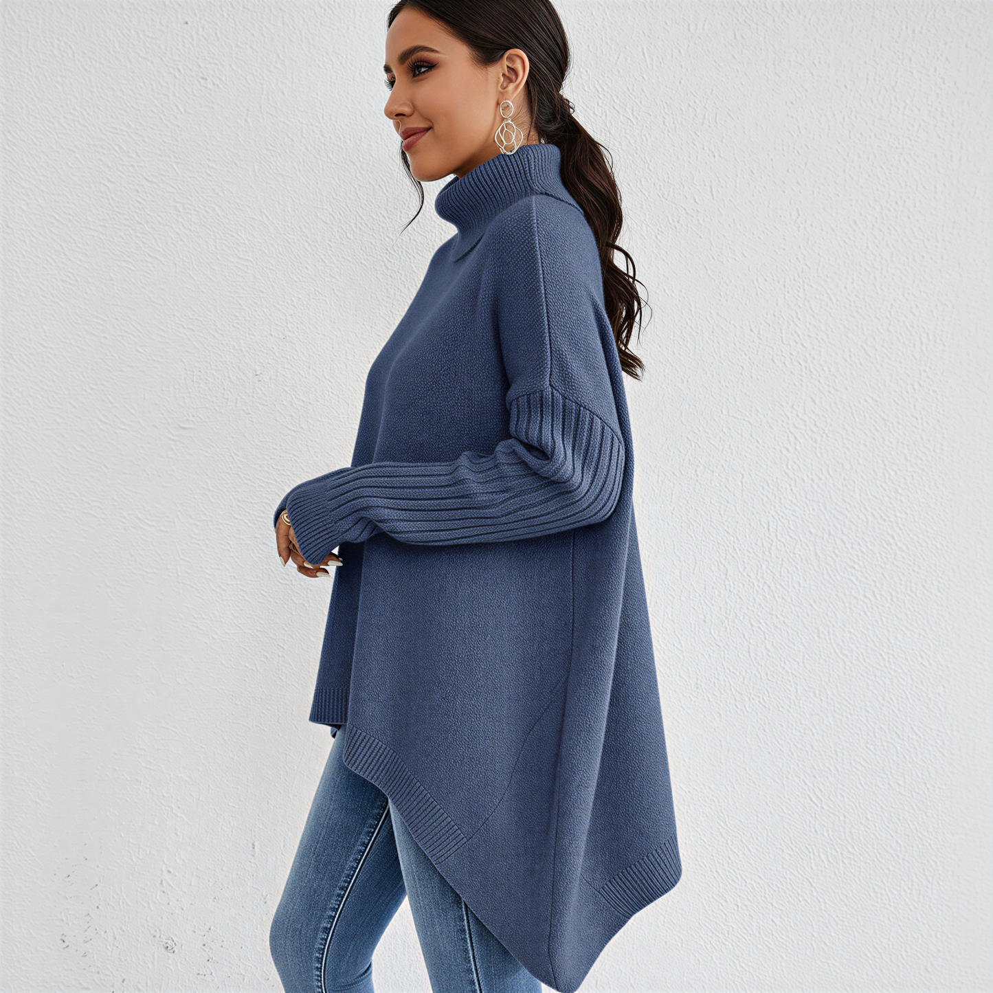 Image of Erica | Women's Oversized Turtleneck Sweater