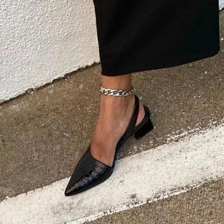 Image of Erica | Women's Slingback Pointed Toe Heels