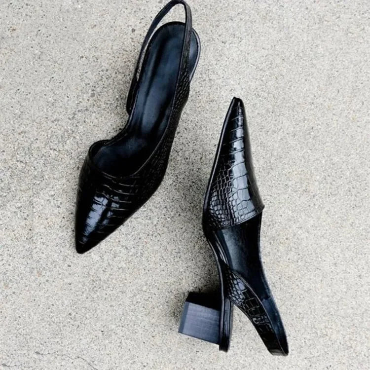 Image of Erica | Women's Slingback Pointed Toe Heels