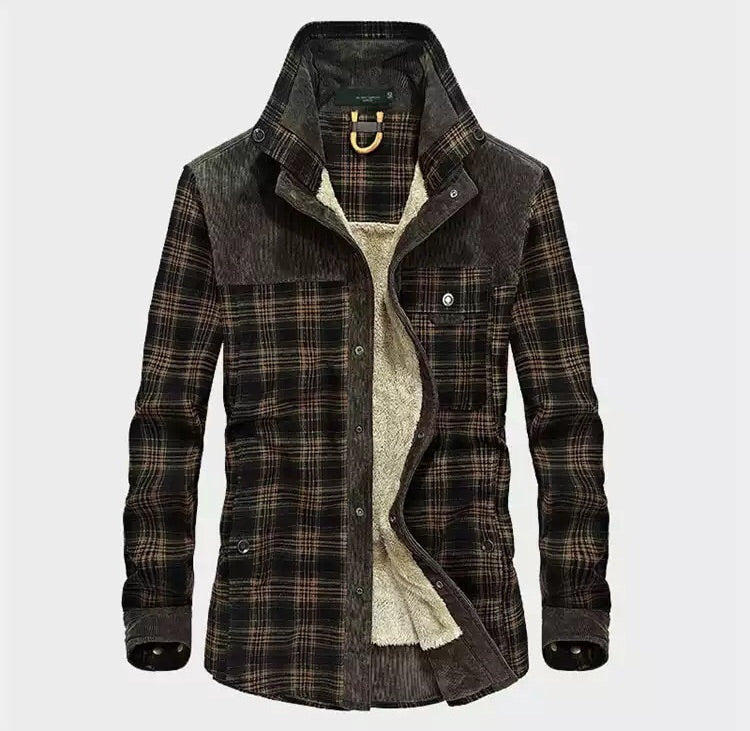 Image of Ethan | Men's Long Sleeve Plaid Shirt Jacket