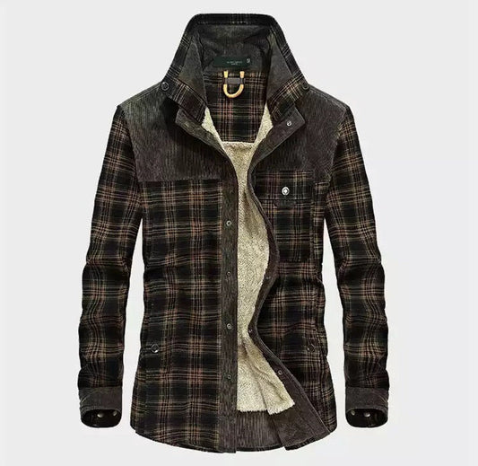 Image of Ethan | Men's Long Sleeve Plaid Shirt Jacket