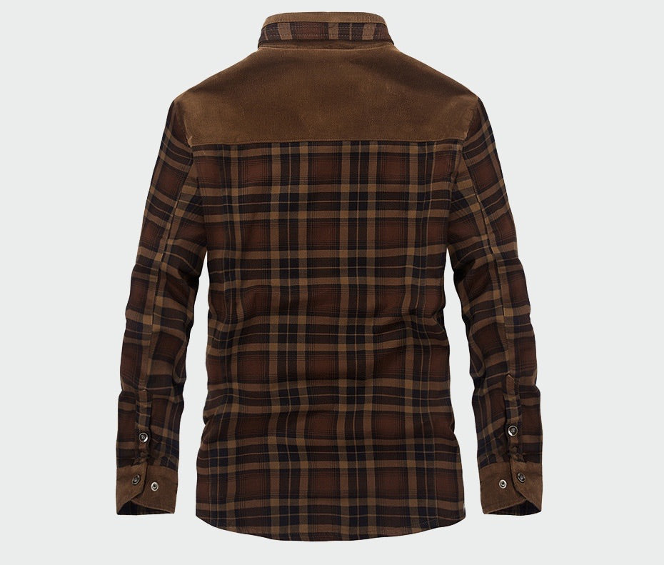 Image of Ethan | Men's Long Sleeve Plaid Shirt Jacket