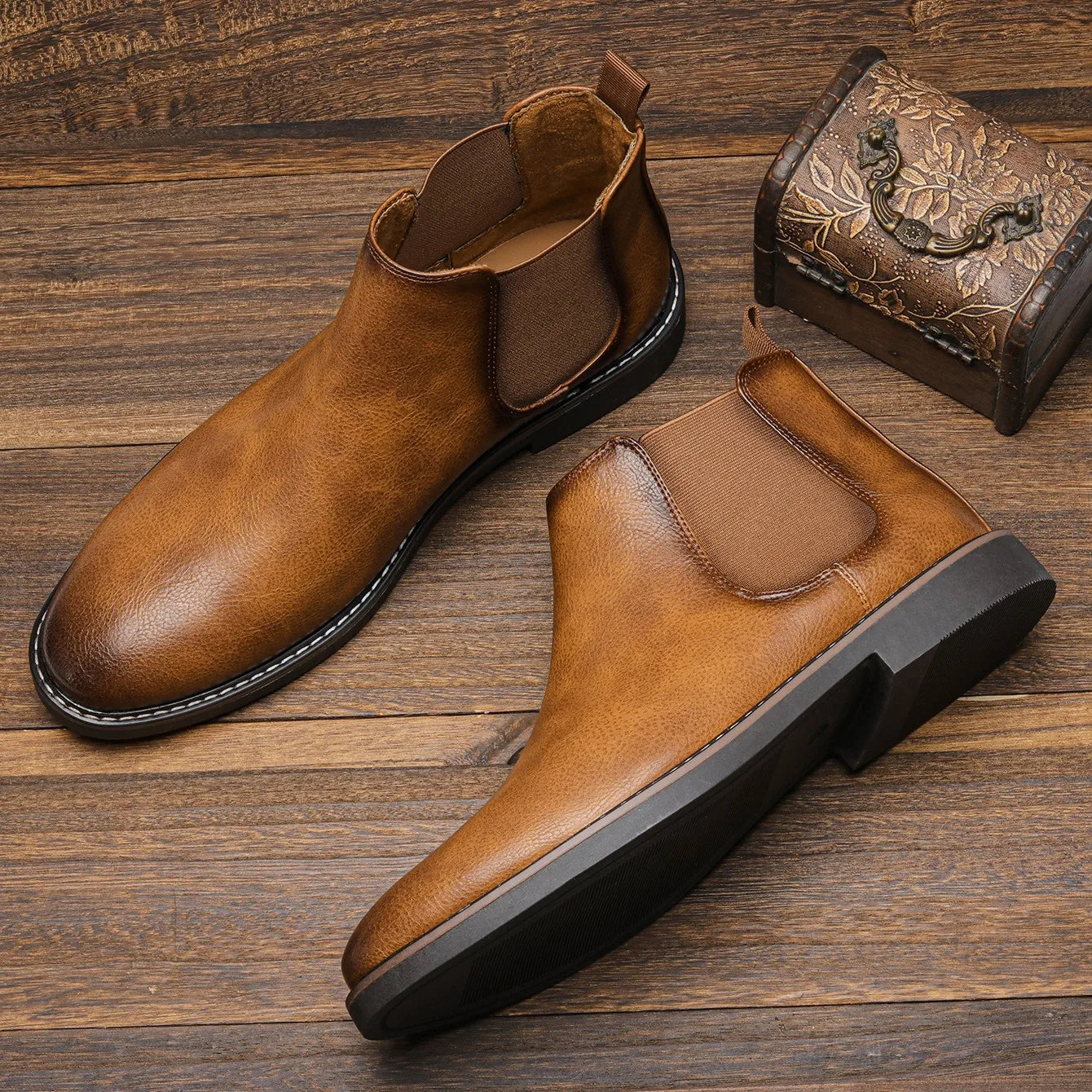Image of Ethan | Men's Pull-On Chelsea Boots