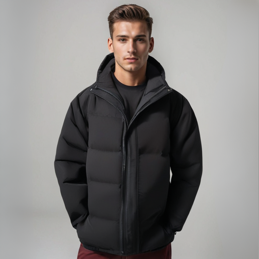 Image of Eugene | Men's Hooded Puffer Jacket