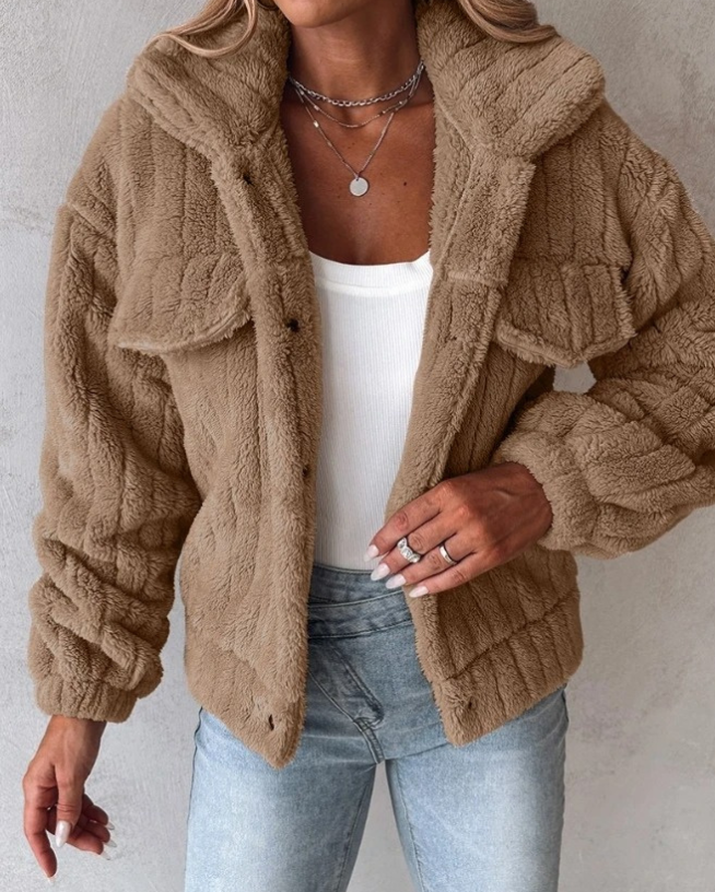 Image of Evelyn | Women's Button-Down Relaxed Fit Jacket