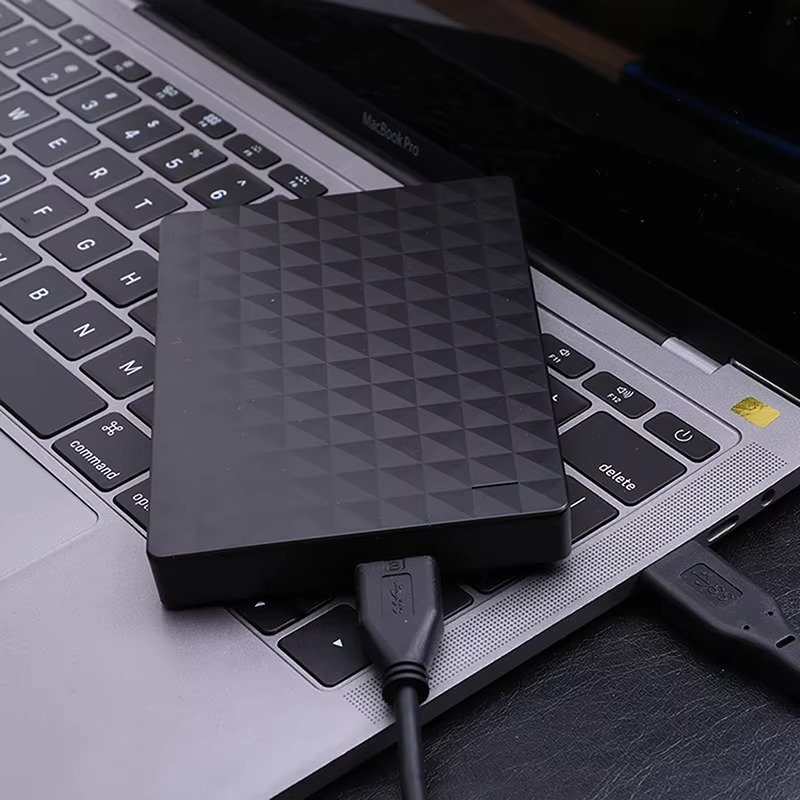 External Hard Drive 8 TB USB 3.0 – Portable Storage Solution – Compact Black Design with Plug and Play Functionality