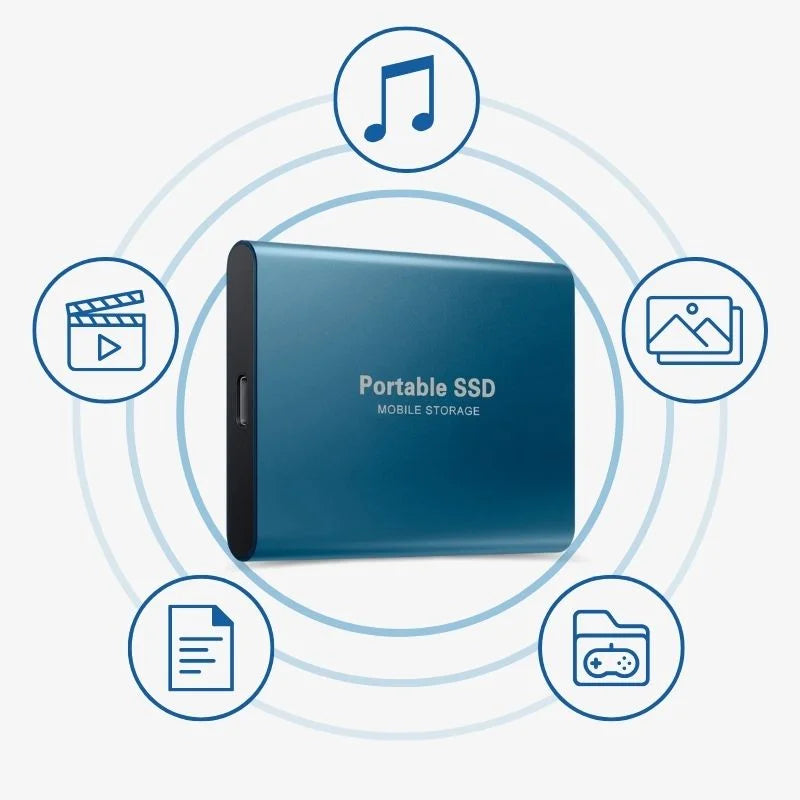 External SSD Aluminum Portable Drive with High Speed
