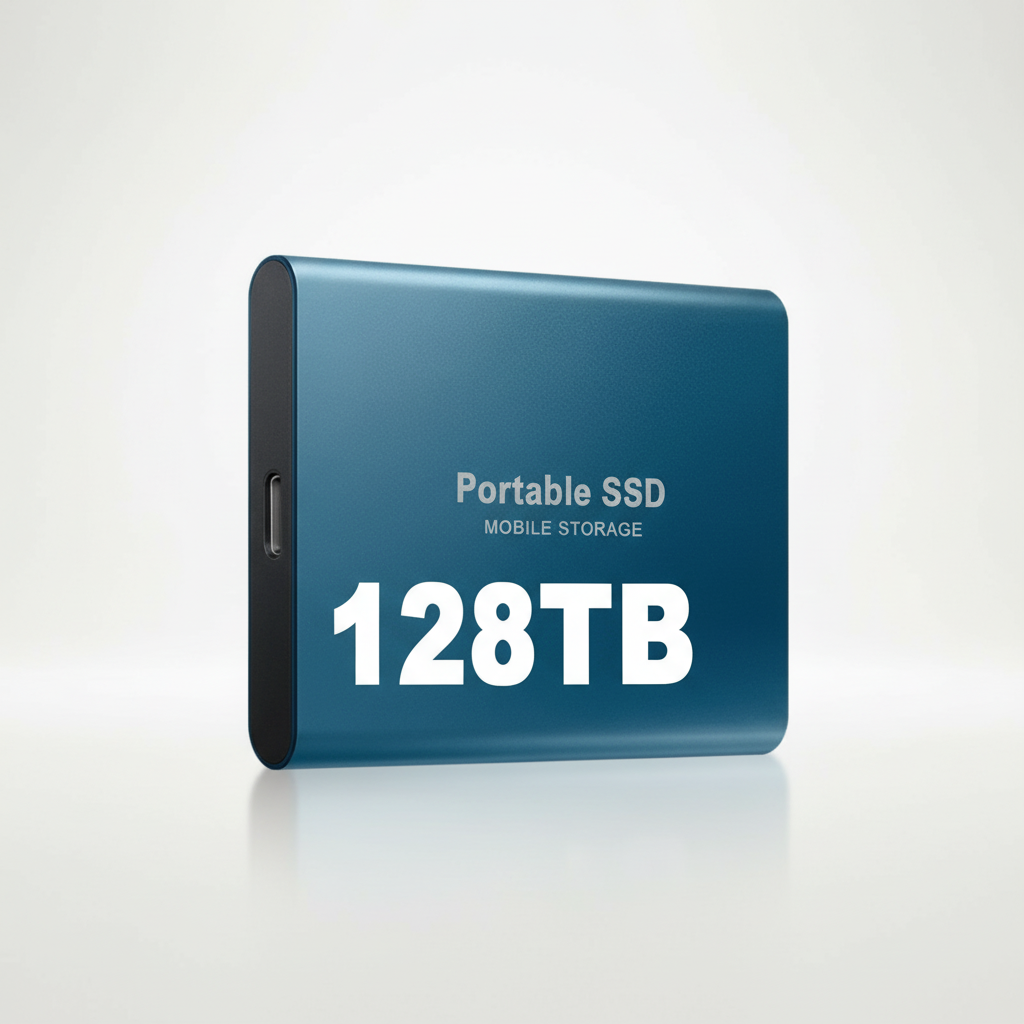 External SSD with 128GB | Fast Data Backup | USB C Connection | DataPulse