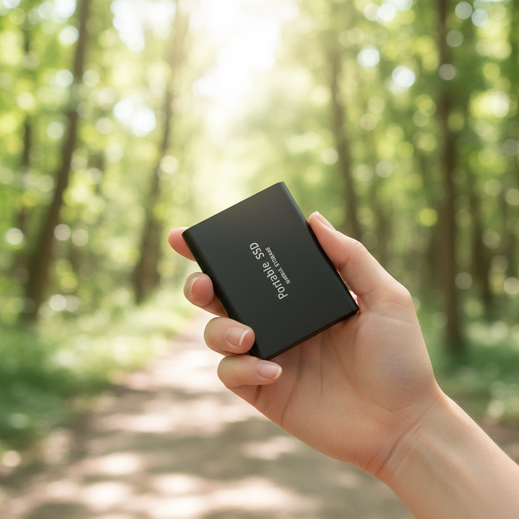 External SSD with 128GB | Fast Data Backup | USB C Connection | DataPulse