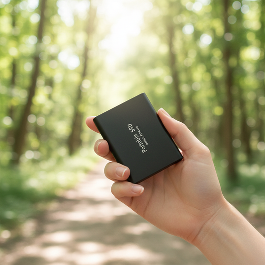 External SSD with 128GB | Fast Data Backup | USB C Connection | DataPulse