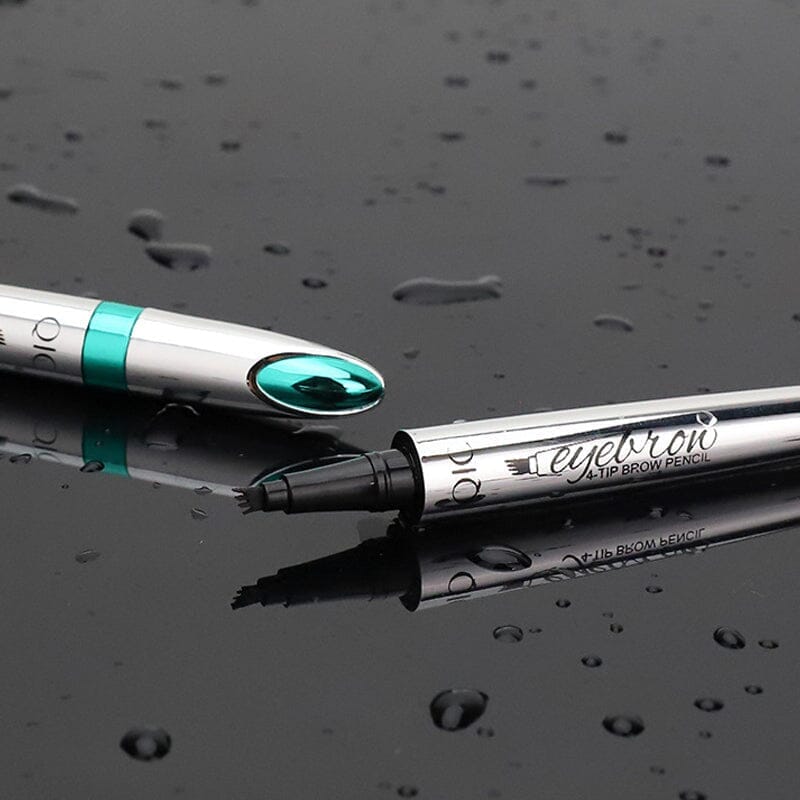 Eyebrow Pencil | Waterproof 3D with 4 Fork Tips | Microblading Effect | BrowFinesse
