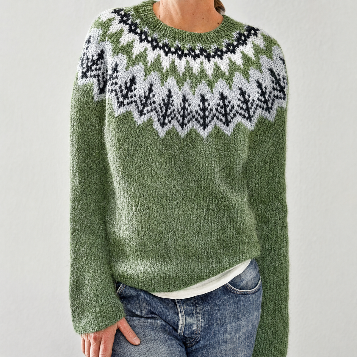 Fair Isle Knit Sweater