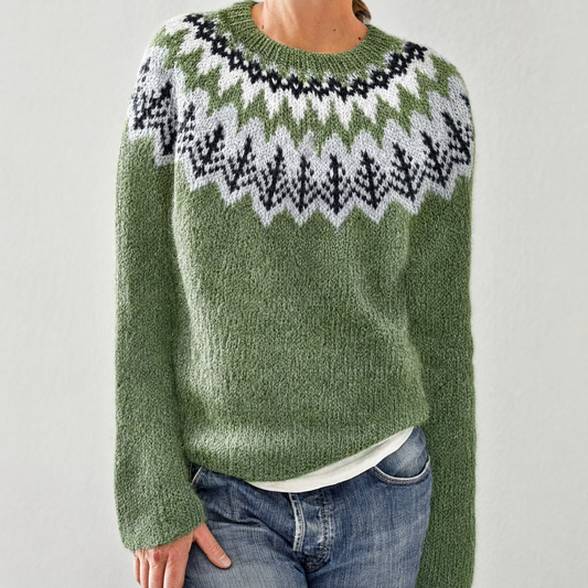 Fair Isle Knit Sweater