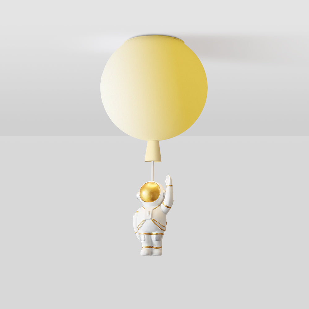 Fateh Modern Moon/Astronaut LED Ceiling Lamp in Acrylic