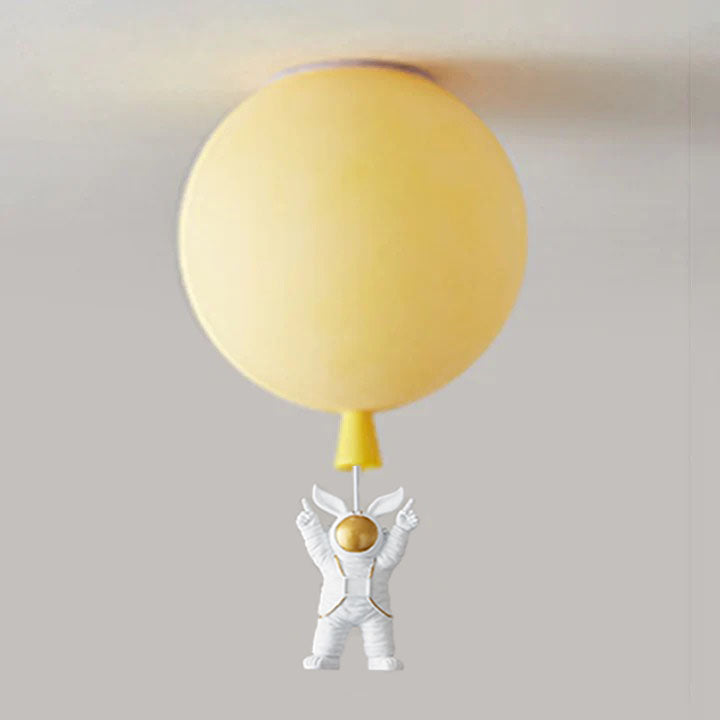 Fateh Modern Moon/Astronaut LED Ceiling Lamp in Acrylic