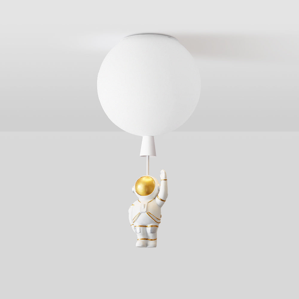 Fateh Modern Moon/Astronaut LED Ceiling Lamp in Acrylic