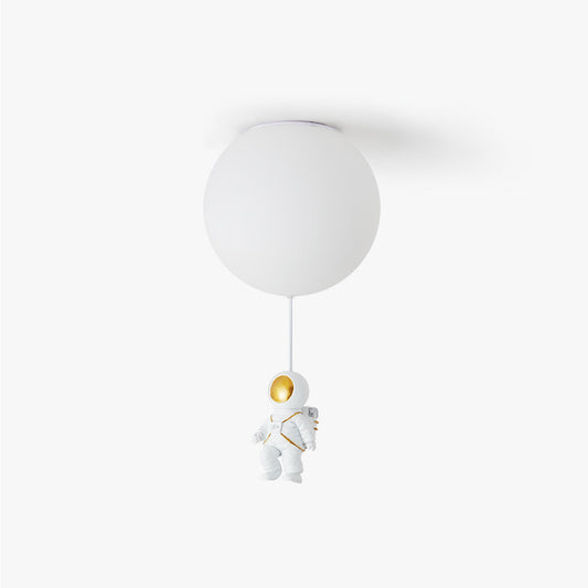 Fateh Modern Moon/Astronaut LED Ceiling Lamp in Acrylic