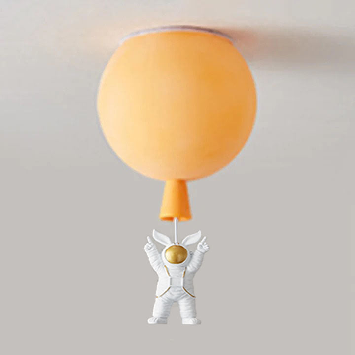 Fateh Modern Moon/Astronaut LED Ceiling Lamp in Acrylic