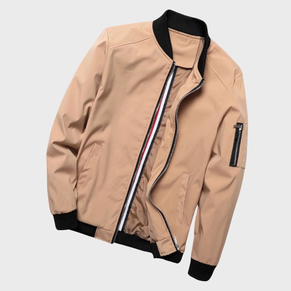 Image of Felix | Men's Slim Fit Full Zip Bomber Jacket