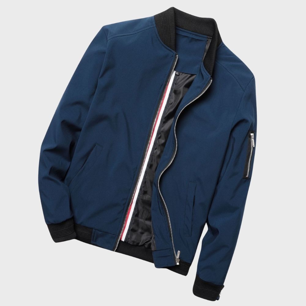Image of Felix | Men's Slim Fit Full Zip Bomber Jacket