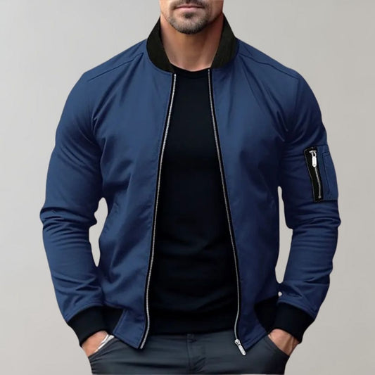 Image of Felix | Men's Slim Fit Full Zip Bomber Jacket