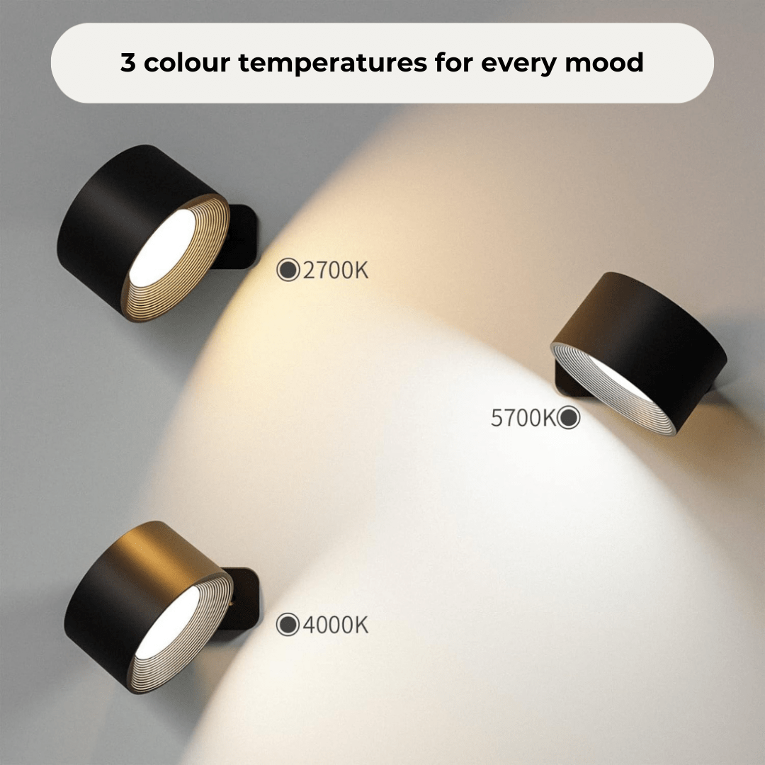 Flexilight | Wireless LED Wall Light with Touch Control & 360° Rotation