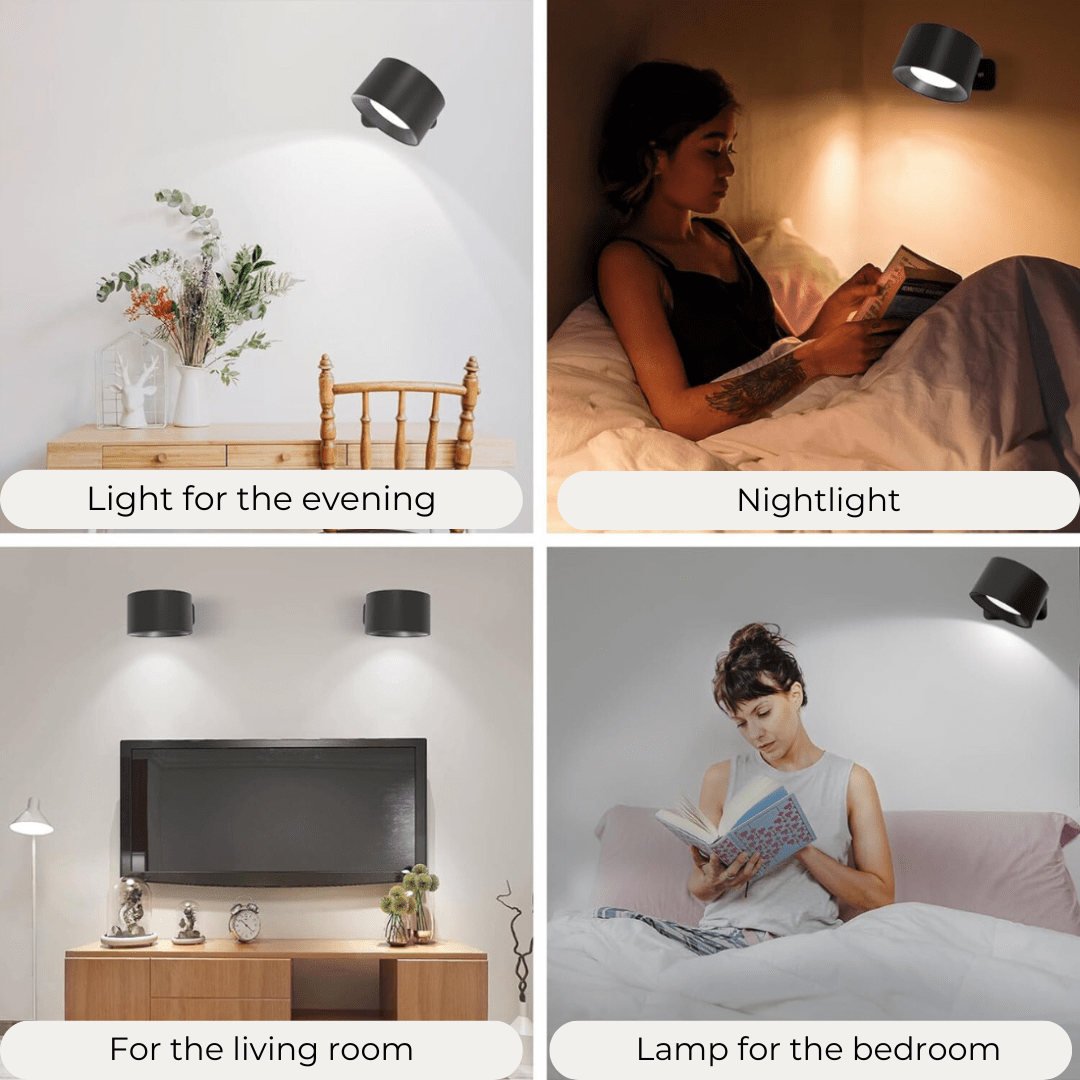 Flexilight | Wireless LED Wall Light with Touch Control & 360° Rotation