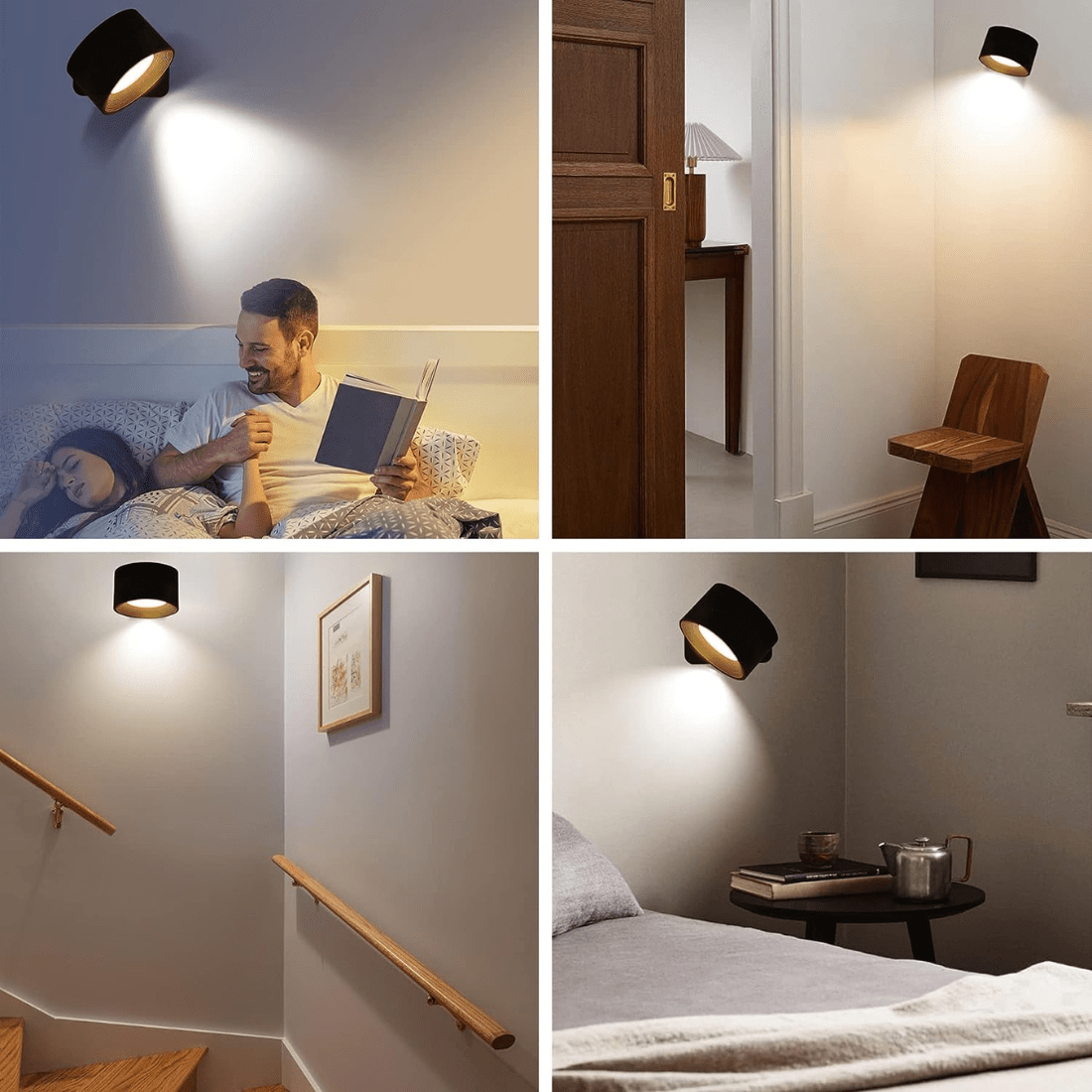 Flexilight | Wireless LED Wall Light with Touch Control & 360° Rotation