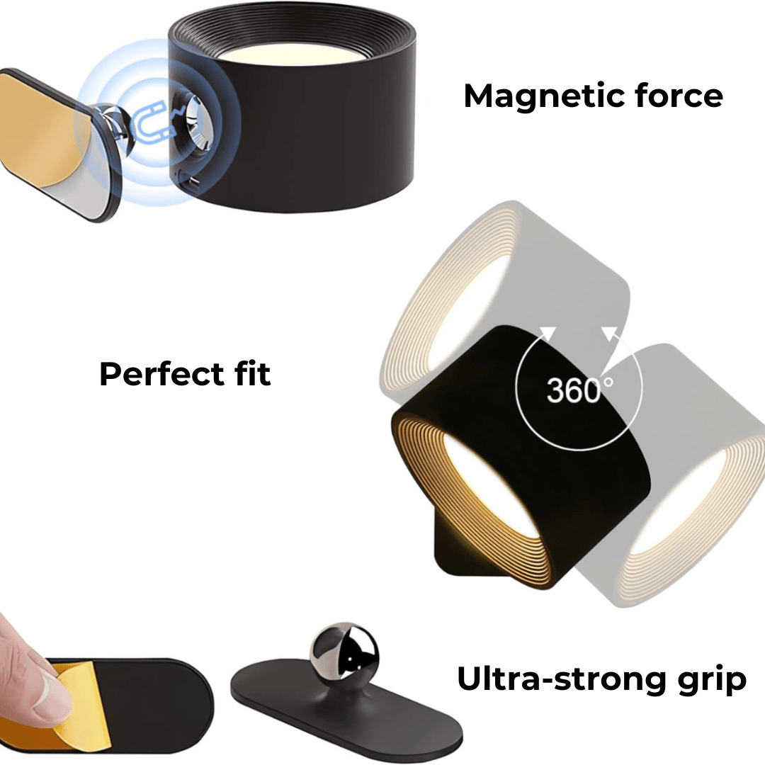 Flexilight | Wireless LED Wall Light with Touch Control & 360° Rotation