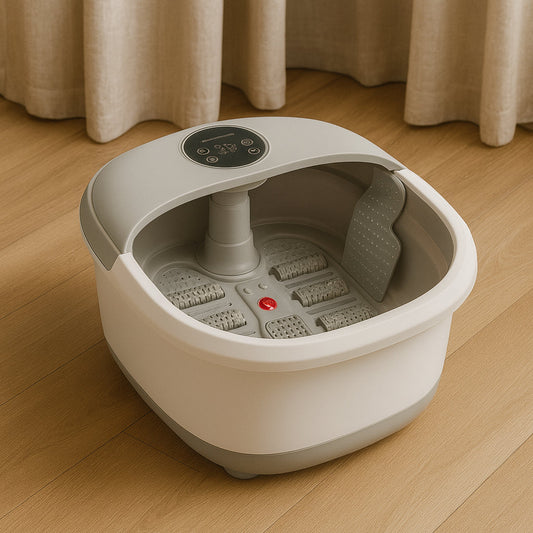Foldable Luxury Foot Spa with Massage, Temperature Control & Remote Control