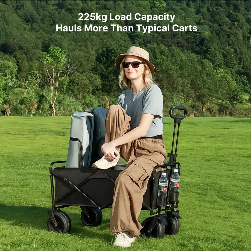 Foldable Utility Wagon for Camping & Outdoors
