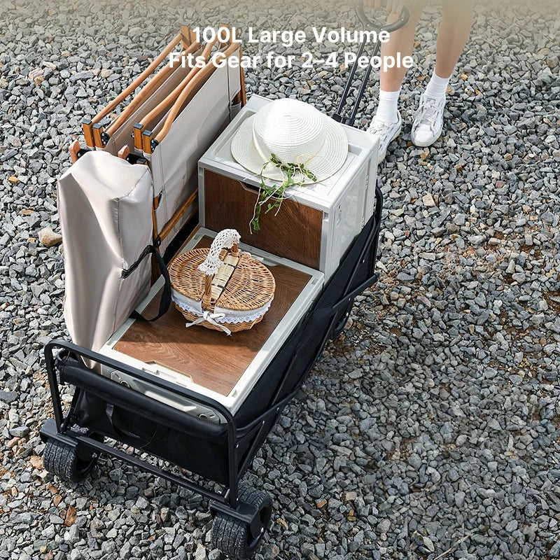 Foldable Utility Wagon for Camping & Outdoors