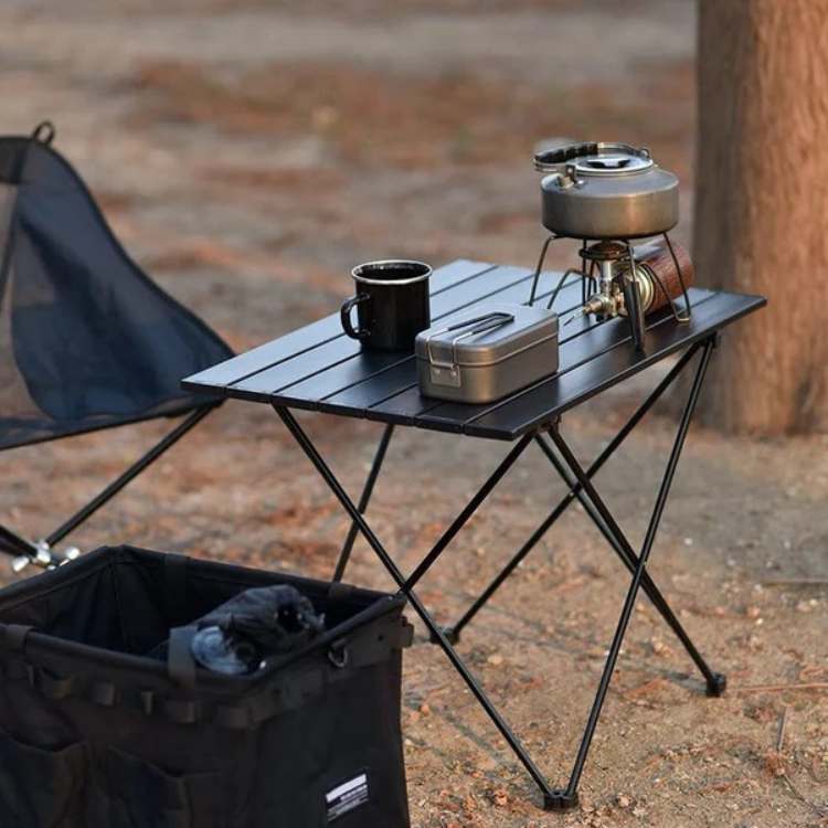 Folding Portable Camping Table with Storage