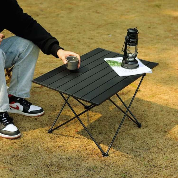 Folding Portable Camping Table with Storage